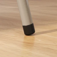 HOMCOM Lot de 4 chaises pliantes et portables intérieur avec assises et dossiers rembourrés en velours, cadre en acier, beige(m-10)