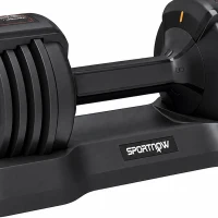 SPORTNOW Verstelbare dumbbell 11 kg met snelle gewichtsverstelling, opbergbasis en antislip handgreep(m-10)
