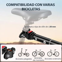 HOMCOM Remolque de Bicicleta 40 kg Cubierta de Tela Oxford con Reflectores y Marco de Acero 144x59x80 cm Rojo y Negro(m-5)