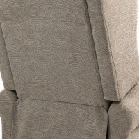 HOMCOM Velvet-Feel Electric Riser Recliner Chair - Khaki(m-11)