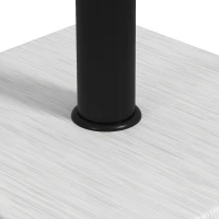 Outsunny Pied de parasol base de lestage en métal avec patins réglables - dim. 40L x 40l x 37H cm pour mât de Ø38 et Ø48mm(m-9)
