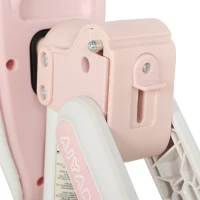 AIYAPLAY Opvouwbare kinderloopfiets met stille EVA-wielen en verstelbare zitting, voor 1-2 jaar, roze(m-10)
