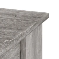 HOMCOM Dining Table for 4, 80L x 80W x 75Hcm, Modern Square Kitchen Table with Wood Effect Tabletop, Grey Wood Effect(m-11)