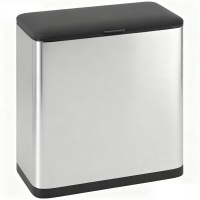 HOMCOM 8L Hanging Kitchen Bin, Rubbish bin with Lid and Removable Inner Bucket for Under Cabinet Door, Under Sink, Office