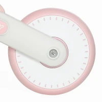 AIYAPLAY Opvouwbare kinderloopfiets met stille EVA-wielen en verstelbare zitting, voor 1-2 jaar, roze(m-11)
