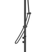 Outsunny 3(m) Solar LED Cantilever Parasol - Dark Grey(m-8)