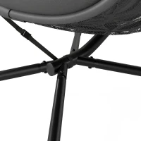 Outsunny Outdoor Double Hanging Chair with Cushion and Cup Holders, Charcoal Grey(m-12)