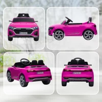 AIYAPLAY Audi Q8 etron Sportback Licensed Ride on Car with Remote Control, Four-Wheel Suspension, Soft Start for Ages 3-4, Pink(m-9)