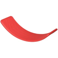 ZONEKIZ Balance Board Kids Wobble Board, Sensory Training Rocking Toy for Children, Nursery Toy, for Ages 3-6 Years, 82 x 27.5 x 19.5cm - Red(m-10)
