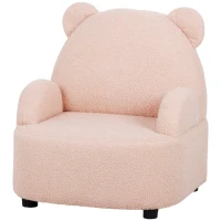 AIYAPLAY Kids Armchair, Bear Shaped Toddler Chair for Bedroom Playroom Living Room, Aged 18 Months to 3 Years - Pink(m-11)