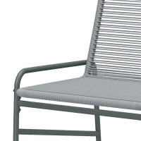 Outsunny 3 Piece Rattan Bistro Set, Outdoor Garden Furniture Set with 2 Chairs, Round Coffee Table for Patio, Balcony, Dark Grey(m-13)