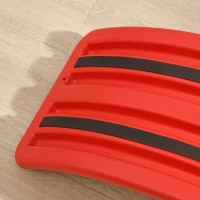 ZONEKIZ Balance Board Kids Wobble Board, Sensory Training Rocking Toy for Children, Nursery Toy, for Ages 3-6 Years, 82 x 27.5 x 19.5cm - Red(m-7)