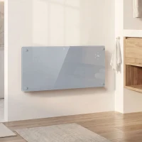 HOMCOM 2000W Smart Panel Heater Wall Mounted & Freestanding, Electric Heater with Weekly Timer, Open Window & Anti-Frost, Grey(m-8)
