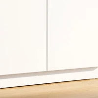 HOMCOM 120 cm Tall Storage Cabinet Cupboard, 3-Tier File Organiser Wooden Filing Cabinet, White(m-11)