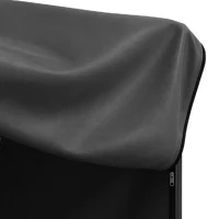 Outsunny Housse de protection pour balancelle de jardin 3 places, toile PE imperméable, anti-poussière, 215x155x150cm, gris foncé(m-10)