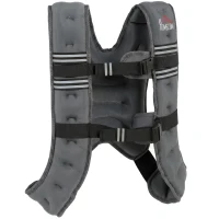 HOMCOM 10KG Weighted Vest, Running Weight Vest with Adjustable Strap, Convenient Pocket and Reflective Strips for Men and Women(m-15)