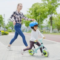 AIYAPLAY 8" Balance Bike, Lightweight Training Bike for Children, with Adjustable Seat, EVA Wheels, Easy installation - Green(m-8)