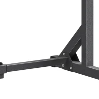 SPORTNOW Heavy Duty Barbell Squat Rack, Adjustable and Multifunctional Weight Power Stand, for Home, Gym - Black(m-13)