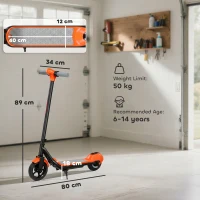 SPORTNOW Electric Scooter for Kids, with LED Display, Green(m-3)