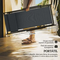 Outsunny Conjunto de 2 Tumbonas Plegables de Aluminio con Respaldo Regulable en 5 Posiciones y Reposacabezas 60x100x85 cm Gris(m-4)