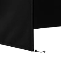 Outsunny Housse de Protection balancelle de Jardin 3 places, bâche étanche et anti-UV 420D, dim. 2,20L x 1,25l x 1,72H m PE Noir(m-11)