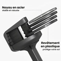 SPORTNOW Haltères Réglables Rapide 5 Niveaux, 2 x 11 kg, Verrou de Sécurité, Poignée Antidérapante, Bases de Rangement, Noir(m-6)