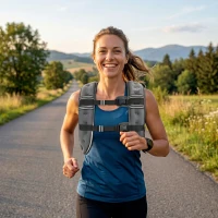 HOMCOM 10KG Weighted Vest, Running Weight Vest with Adjustable Strap, Convenient Pocket and Reflective Strips for Men and Women(m-2)