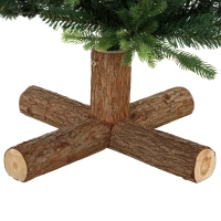 HOMCOM Artificial Christmas Tree, Hinged Xmas Tree with 1620 PE & PVC Branch Tips, 5ft, Green(m-12)