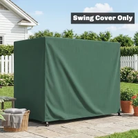 Outsunny Funda Balancín Jardín Cubierta de Columpio con Cordones Ajustables Impermeable Anti-UV 240x133x185 cm Verde(m-10)