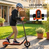 SPORTNOW Electric Scooter for Kids, with LED Display, Green(m-8)