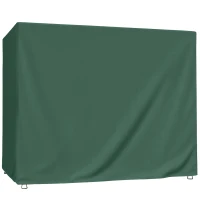 Outsunny Funda Balancín Jardín Cubierta de Columpio con Cordones Ajustables Impermeable Anti-UV 240x133x185 cm Verde(m-1)