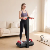 SPORTNOW Placă vibratoare silențioasă cu șezut, 99 niveluri de intensitate, 3 programe presetate, reglabilă pe înălțime & mânere detașabile(m-2)