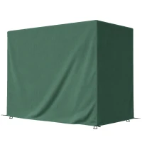 Outsunny Funda Balancín Jardín Cubierta de Columpio con Cordones Ajustables Impermeable Anti-UV 240x133x185 cm Verde(m-11)