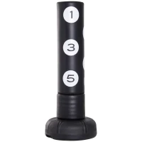 HOMCOM Sacco da Boxe da Terra con Bersagli, 70x70x176cm, Nero(m-17)