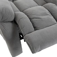HOMCOM Recliner Armchair Lift Chair, Electric Recliner Chair with Vibration Massage and Heat, Wide Seat, USB Port, Light Grey(m-13)