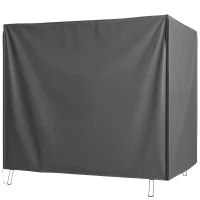Outsunny Funda para Balancín de Jardín con Cremallera Cubierta para Muebles de Exterior 177x114x152 cm Gris Oscuro(m-10)