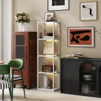 HOMCOM Four-Shelf Floor Lamp - Grey(m-10)