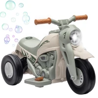 AIYAPLAY Kinder Elektro-Motorrad, 6V Kindermotorrad mit Musik, Blasen 2,5-3 km/h, für 2-5 Jahre Kinder(m-12)