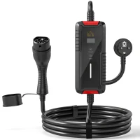 HOMCOM Încărcător pentru Mașini Electrice de 3,5 KW, cu Temporizator, Negru(m-1)