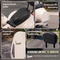 AIYAPLAY Elektrische kindermotor Mini Vespa GTS 6V met lithiumaccu, ergonomische zitting en rugleuning, 1,5-3 jaar(m-7)