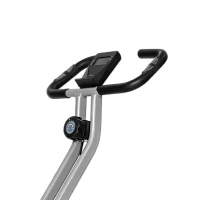 SPORTNOW Folding and Quiet Exercise Bike with 8-Level Magnetic Resistance and Heart Rate Sensor, for Home Gym, Black and Grey(m-12)