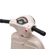 AIYAPLAY Elektrische kindermotor Mini Vespa GTS 6V met lithiumaccu, ergonomische zitting en rugleuning, 1,5-3 jaar(m-14)