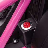 HOMCOM 24 V Elektrisch Go-Kart voor Kinderen tot 13 km/u Gokart met Driftfunctie, Drift-Kart met 2 Motoren voor 8–12 Jaar Roze(m-13)