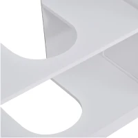 kleankin Meuble salle de bain sous lavabo - meuble sous-vasque - placard 2 portes avec étagère - dim. 60L x 30l x 60H cm - en bois gris blanc(m-8)