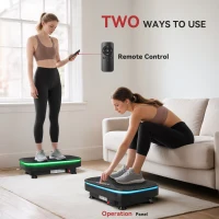 SPORTNOW Vibration Plate Exercise Machine with Cool Lights, 99 Speed Levels(m-6)