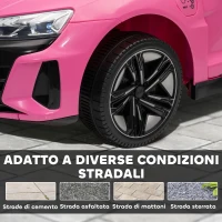 HOMCOM Auto Elettrica per Bambini 3-5 Anni con Telecomando, Sospensioni e Clacson, 103x58x41 cm, Rosa(m-8)