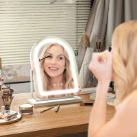 HOMCOM 33 x 44.5cm LED Vanity Mirror - White(m-10)