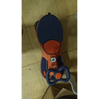 AIYAPLAY Carro Elétrico Infantil 12V, Veículo Elétrico Infantil com Bateria de Lítio, Iluminação RGB, Rodas Iluminadas, Laranja(m-1)