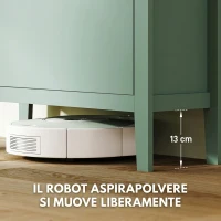 HOMCOM Scarpiera Slim 3 Cassetti per 21 Paia di Scarpe Taglia EU44 e Ripiani Regolabili, 80x24x131cm, Verde(m-6)