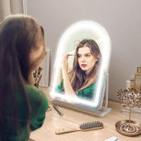 HOMCOM 43 x 59cm LED Vanity Mirror - White(m-9)